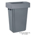 Jantex 60/80ltrs Slim Bin Lid Grey Jantex