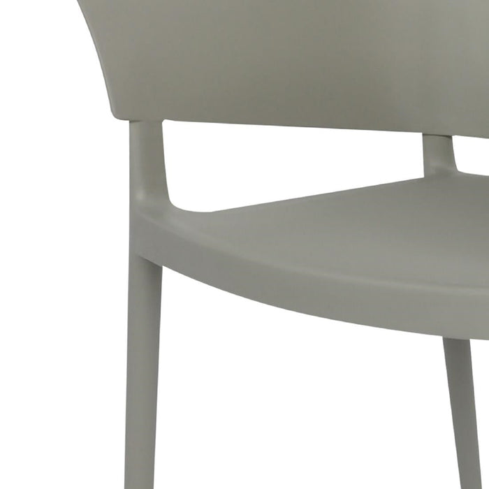 Bolero Lorenzo Cafe Chairs Medium Grey (2 Pack) Bolero