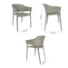Bolero Lorenzo Cafe Chairs Medium Grey (2 Pack) Bolero