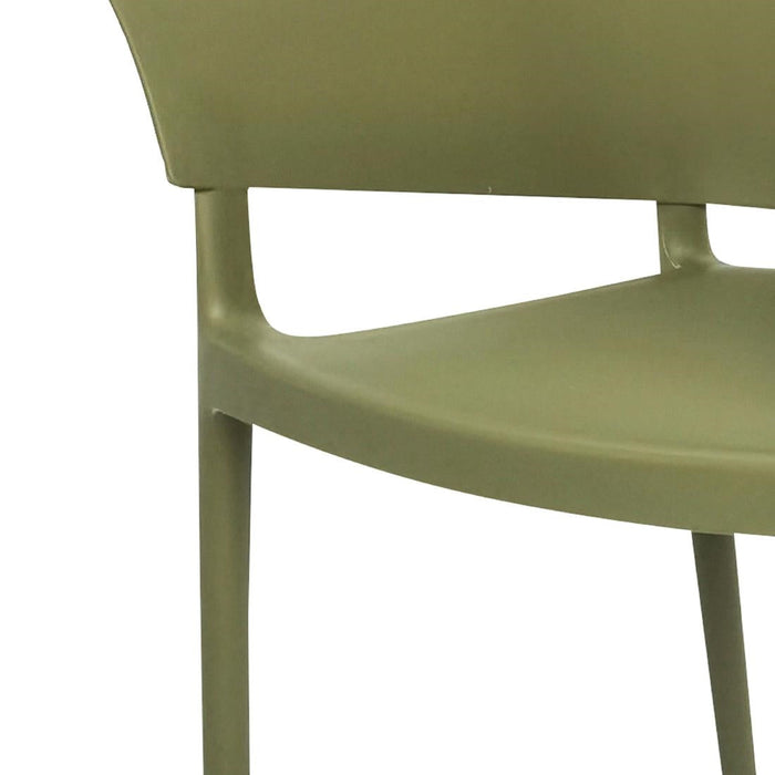 Bolero Lorenzo Cafe Chairs Green Tea (2 Pack) Bolero