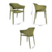 Bolero Lorenzo Cafe Chairs Green Tea (2 Pack) Bolero