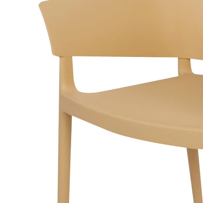 Bolero Lorenzo Cafe Chairs Warm Cream (2 Pack) Bolero
