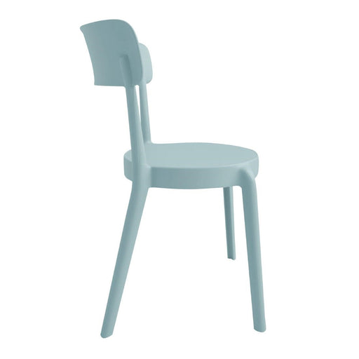 Bolero Mila Café Chairs Icy Blue (2 Pack) Bolero