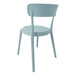 Bolero Mila Café Chairs Icy Blue (2 Pack) Bolero