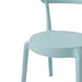Bolero Mila Café Chairs Icy Blue (2 Pack) Bolero