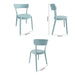 Bolero Mila Café Chairs Icy Blue (2 Pack) Bolero