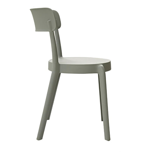 Bolero Mila Café Chairs Moss Grey (2 Pack) Bolero