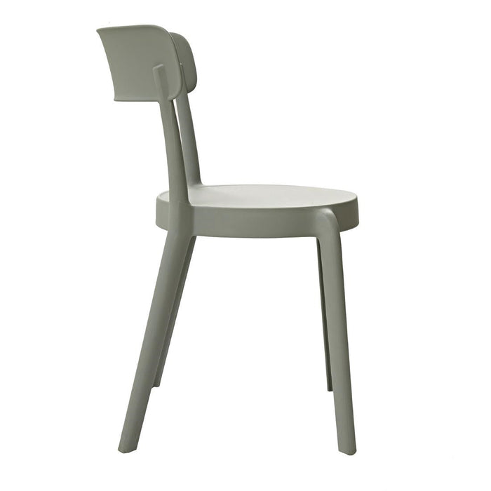 Bolero Mila Café Chairs Moss Grey (2 Pack) Bolero