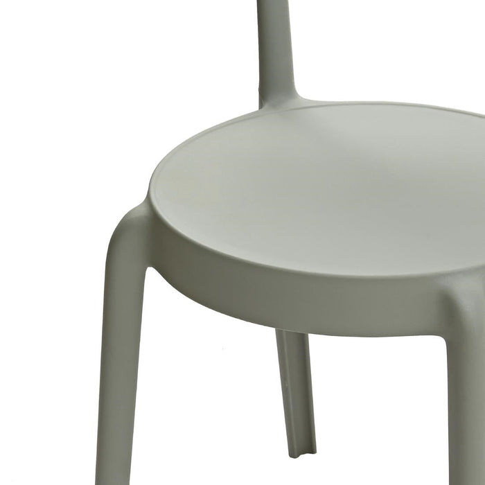 Bolero Mila Café Chairs Moss Grey (2 Pack) Bolero