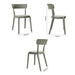 Bolero Mila Café Chairs Moss Grey (2 Pack) Bolero