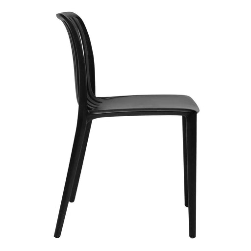 Bolero Verona Café Chairs Black (2 Pack) Bolero