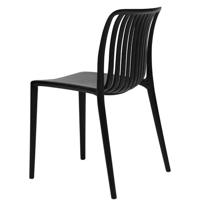 Bolero Verona Café Chairs Black (2 Pack) Bolero