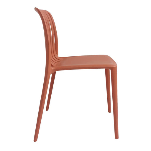 Bolero Verona Café Chairs Mild Orange (2 Pack) Bolero