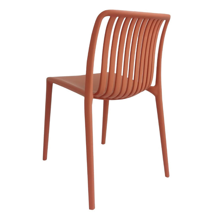 Bolero Verona Café Chairs Mild Orange (2 Pack) Bolero