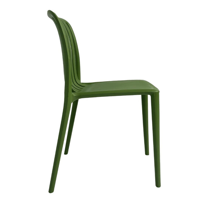 Bolero Verona Café Chairs Forest Green (2 Pack) Bolero