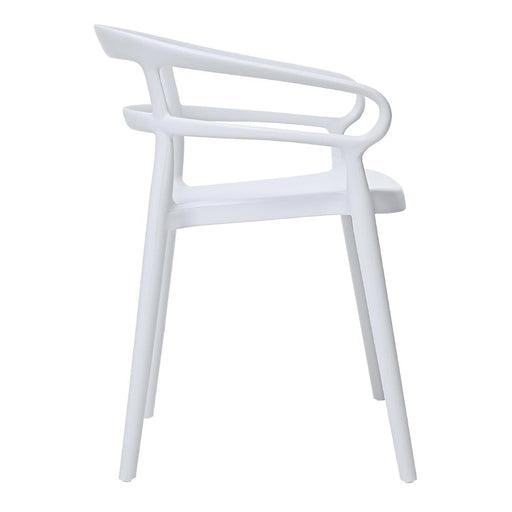 Bolero Mateo Café Chairs White (2 Pack) Bolero