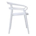 Bolero Mateo Café Chairs White (2 Pack) Bolero