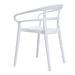 Bolero Mateo Café Chairs White (2 Pack) Bolero