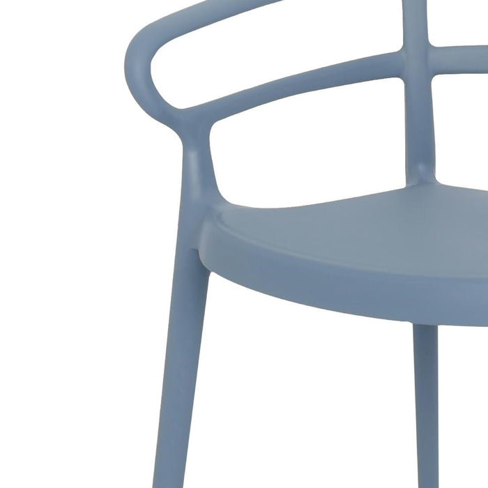 Bolero Mateo Café Chairs Slate Blue (2 Pack) Bolero