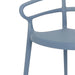 Bolero Mateo Café Chairs Slate Blue (2 Pack) Bolero