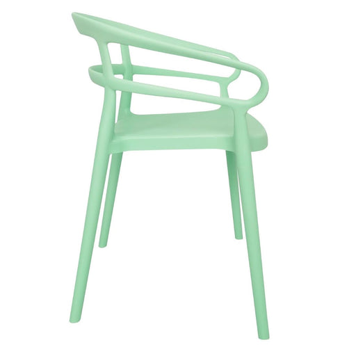 Bolero Mateo Café Chairs Mint Green (2 Pack) Bolero