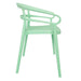 Bolero Mateo Café Chairs Mint Green (2 Pack) Bolero
