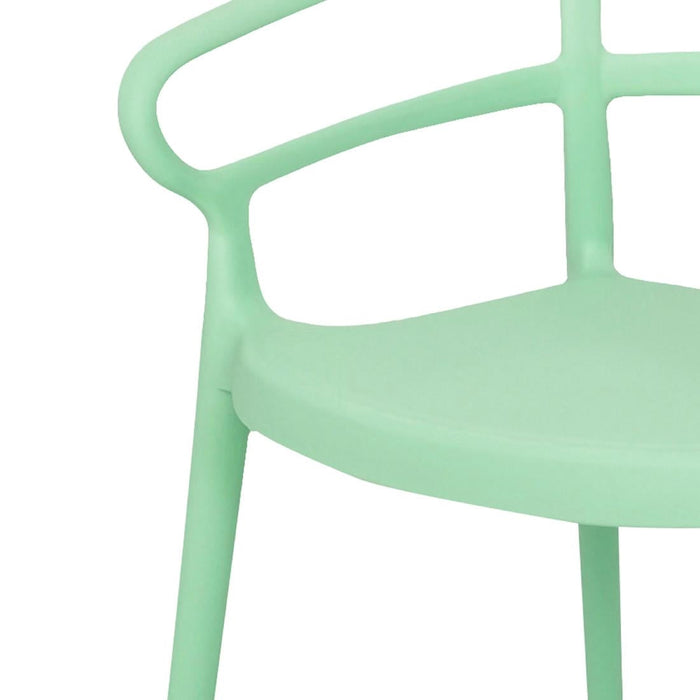 Bolero Mateo Café Chairs Mint Green (2 Pack) Bolero