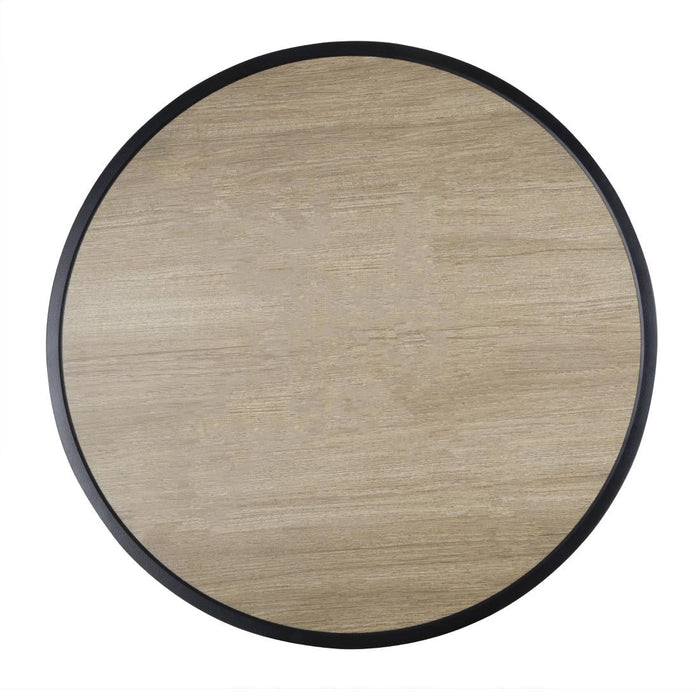 Bolero Marston Round Outdoor Table Black 700mm Bolero