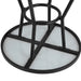Bolero Marston Round Outdoor Table Black 700mm Bolero