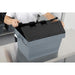Vogue Plastic Transport Storage Crate with Attached Lid 600x400x320mm Vogue