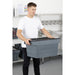 Vogue Plastic Transport Storage Crate with Attached Lid 600x400x320mm Vogue