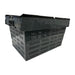 Vogue Perforated Plastic Transport Storage Crate with Attached Lid 600x400x320mm Vogue