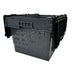 Vogue Perforated Plastic Transport Storage Crate with Attached Lid 600x400x320mm Vogue