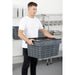 Vogue Perforated Plastic Transport Storage Crate with Attached Lid 600x400x320mm Vogue