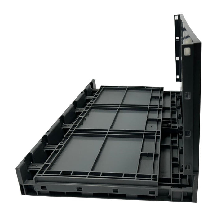 Vogue Plastic Folding Transport Storage Crate 594x396x353mm Vogue