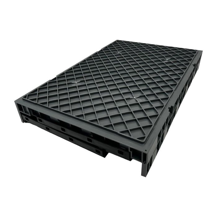 Vogue Plastic Folding Transport Storage Crate 594x396x353mm Vogue