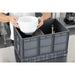 Vogue Plastic Folding Transport Storage Crate 594x396x353mm Vogue