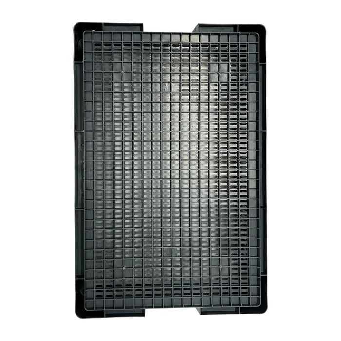 Vogue Perforated Plastic Storage Crate 600x400x120mm Vogue