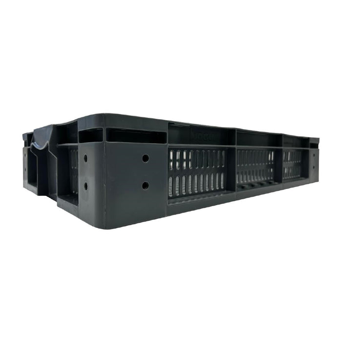 Vogue Perforated Plastic Storage Crate 600x400x120mm Vogue
