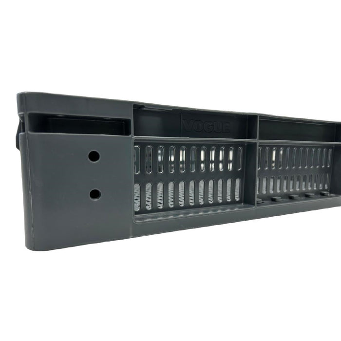 Vogue Perforated Plastic Storage Crate 600x400x120mm Vogue
