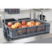 Vogue Perforated Plastic Storage Crate 600x400x120mm Vogue