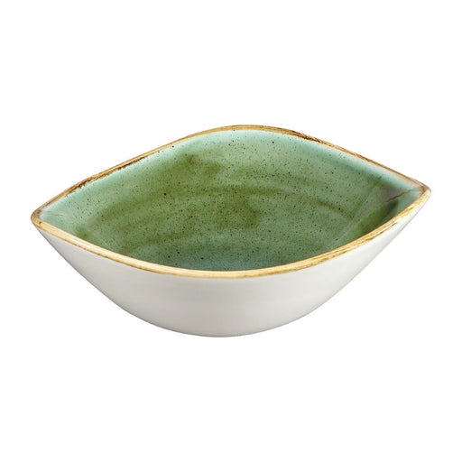 Churchill Stonecast Triangular Bowls Samphire Green 185mm (12 Pack) Churchill