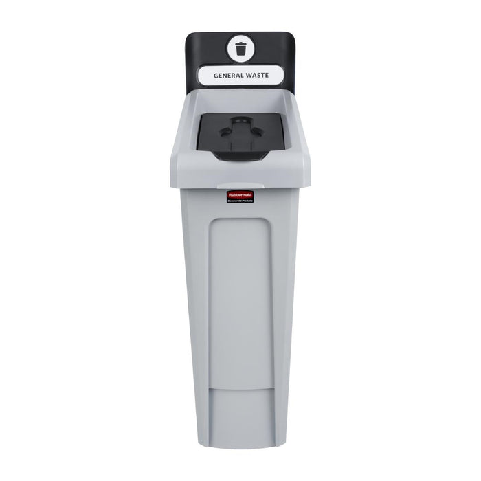 Capacity: 87Ltr. Colour: Black. Stream: General Waste