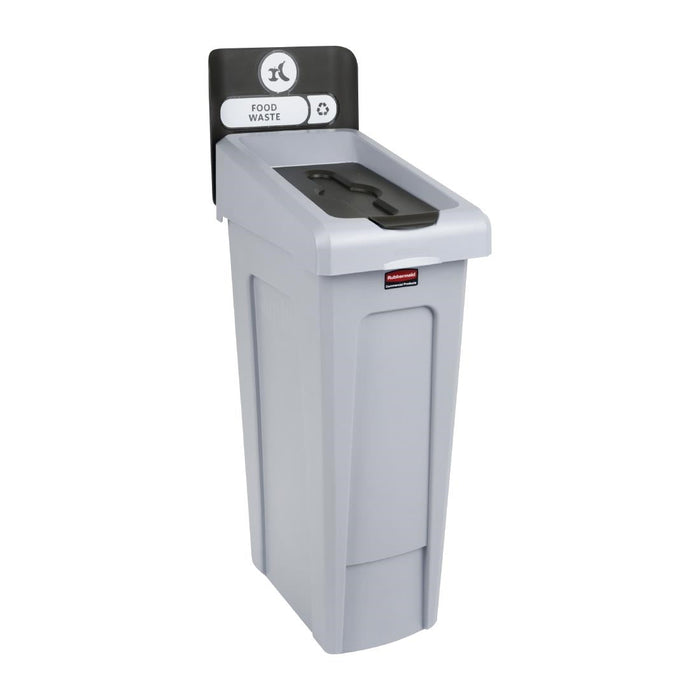Rubbermaid Slim Jim Food Waste Recycling Station Brown 87Ltr Slim Jim