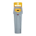 Rubbermaid Slim Jim Plastic Recycling Station Yellow 87Ltr Slim Jim