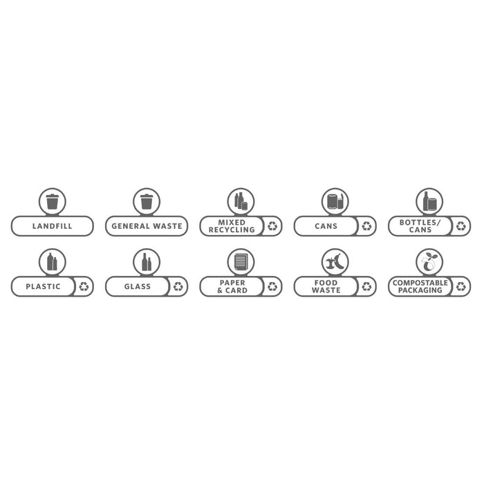 Pack Quantity: 10x Sets of 10 Stickers