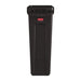 Rubbermaid Slim Jim Bin with Venting Channels Brown 87Ltr Slim Jim