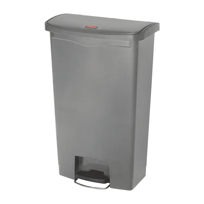 Rubbermaid Slim Jim Front Step-On Pedal Bin Grey 68Ltr Slim Jim
