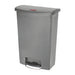 Rubbermaid Slim Jim Front Step-On Pedal Bin Grey 90Ltr Slim Jim