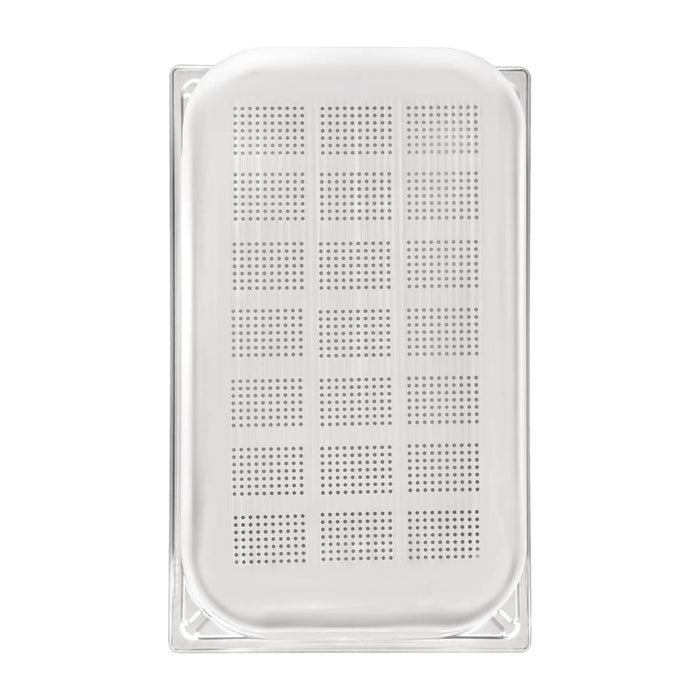 Vogue Heavy Duty Stainless Steel Perforated 1/1 Gastronorm Tray 150mm Vogue